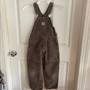 Carhartt Dark Brown Bib Overalls